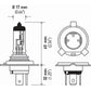HELLA H4P50TB Bulbs, 2 Count, 12V 60/55W, 50% More Performance, Standard Size, Pack of 1