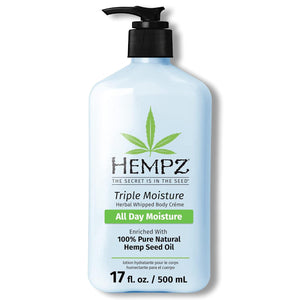 Hempz HEMPZ Triple Moisture Body Moisturizer, 17 Oz Hydrating Lotion Rich With Minerals, Vitamin C, And Hempseed Oil To Nourish And Repair Extremely Dry Or Sensitive Skin For Body