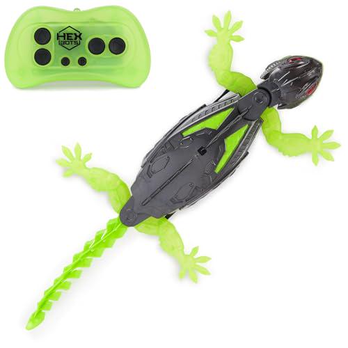 HexBots Wall Crawler Gecko RC Robot Toy Climbs Walls Rechargeable Remote Toy for Kids Age 4 and Up