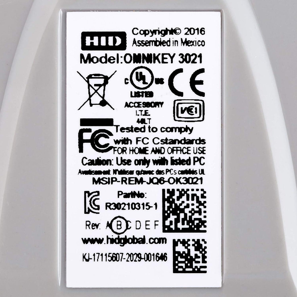 HID Global R30210315-1 OMNIKEY 3021 Usb ROHS CONF For Printer,