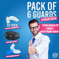 HONEYBULL Mouth Guard For Grinding Teeth [6 Pack - Thick] 1 Size For Heavy Grinding | Comfortable Custom Mouth Guard For Clenching Teeth At Night, Bruxism, Whitening Tray And Guard,