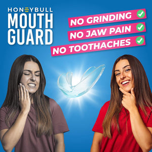 HONEYBULL Mouth Guard For Grinding Teeth [6 Pack - Thin] 1 Size For Light Grinding | Comfortable Custom Mouth Guard For Clenching Teeth At Night, Bruxism, Whitening Tray And Guard,