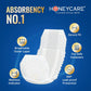 Honey Care All Absorb Male Dog Wraps 50 Count Small Disposable Puppy Diapers Leak Protection