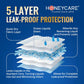 Honey Care All Absorb Male Dog Wraps 50 Count Small Disposable Puppy Diapers Leak Protection