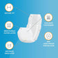 Honey Care Dog Wraps, 50 Count, Large Male Dog Diapers, A24 Series, Leak Proof Absorbent, Disposable