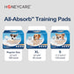 Honey Care All Absorb 100 Count Dog Training Pads 22x23 Inch Leak Proof 5 Layers