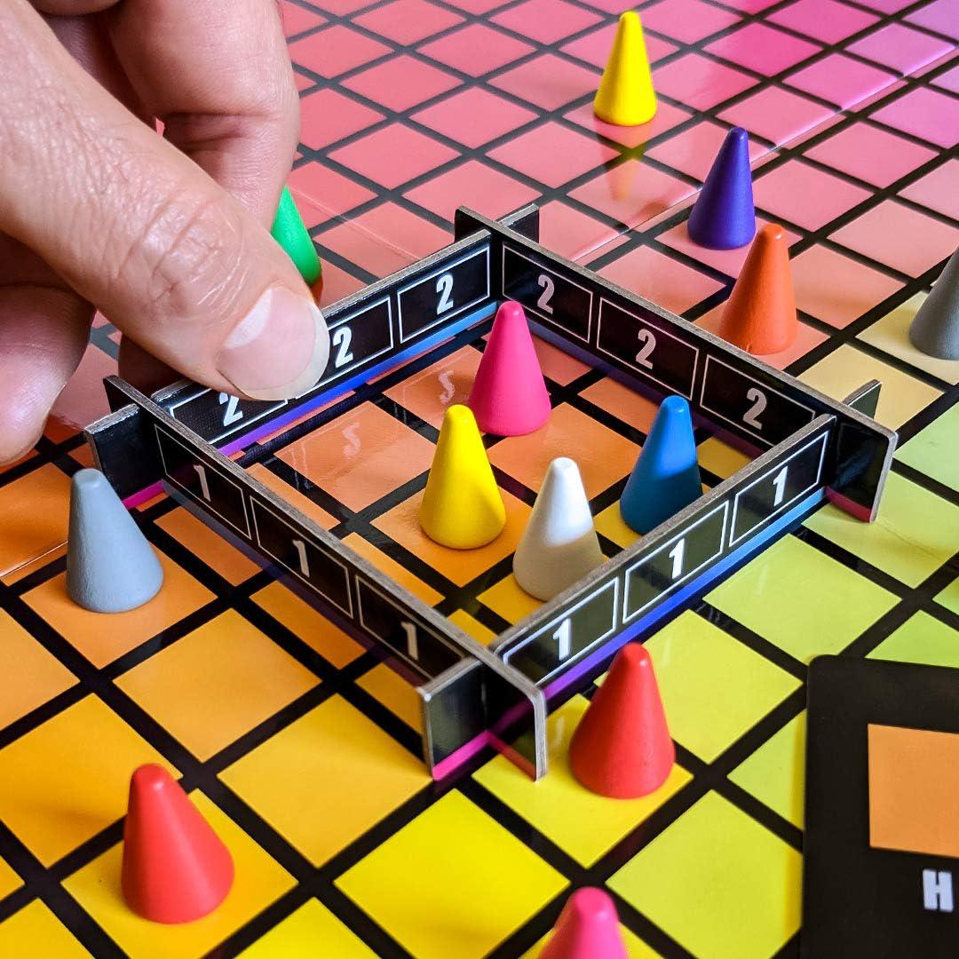 HUES And CUES - Vibrant Color Guessing Board Game For 3-10 Players Ages 8+, Connect Clues And Guess From 480 Color Squares,