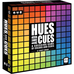 HUES And CUES - Vibrant Color Guessing Board Game For 3-10 Players Ages 8+, Connect Clues And Guess From 480 Color Squares,