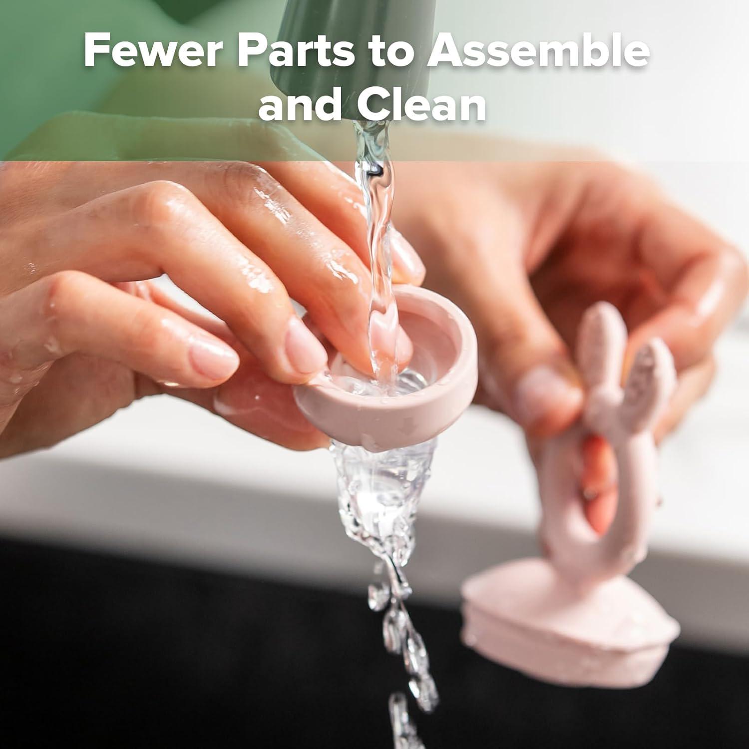 Haakaa Baby Fruit Food Feeder And Mini Freezer Nibble Tray Combo, Breastmilk Popsicle Molds For Baby Cooling Relief, BPA Free Silicone Feeder For Safe Infant Self Feeding, 4 Month+ (Blush),