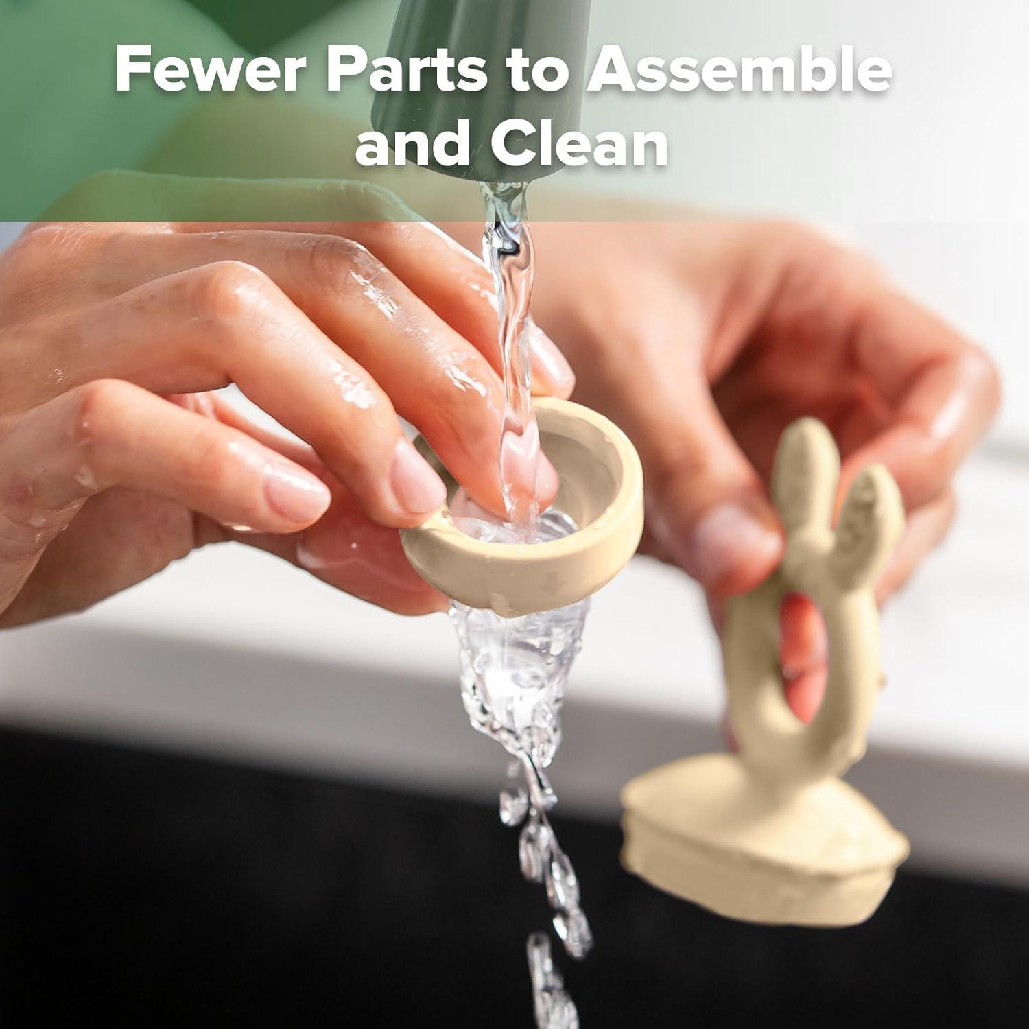 Haakaa Baby Fruit Food Feeder And Mini Freezer Nibble Tray Combo, Breastmilk Popsicle Molds For Baby Cooling Relief, BPA Free Silicone Feeder For Safe Infant Self Feeding, 4 Month+ (Oat),