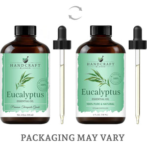 Handcraft Blends Eucalyptus Essential Oil, 100% Pure & Natural, Premium Grade, 4 fl oz, For Diffusers & Aromatherapy
