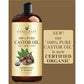 Handcraft Blends Organic Castor Oil, 16 fl oz, 100% Pure and Natural, Premium Grade Carrier Oil for Hair Growth & Body Care