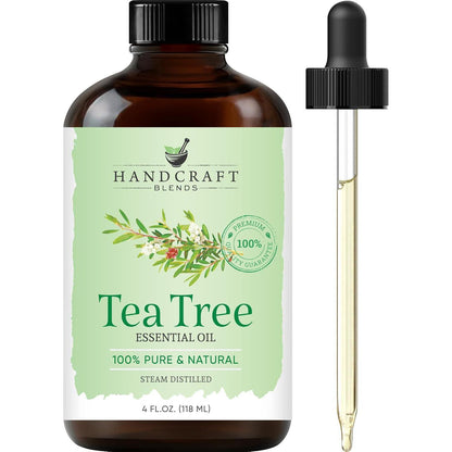 Handcraft Blends Handcraft Blends Tea Tree Essential Oil - Huge 4 Fl Oz - 100% Pure And Natural - Premium Grade Essential Oil For Diffuser And Aromatherapy