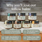 Hearth and Homestead Handmade Whipped Tallow Balm (Coffee Vanilla) - Organic Body Butter With Infused Olive Oil - 1.3 Oz