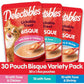 Hartz Delectables Bisque Cat Treat Lickable Wet Puree Chicken Variety 30 Count