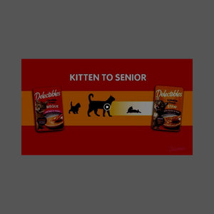 Hartz Delectables Chicken Gravy Wet Cat Treats and Topper 1.4 oz Pouches Pack of 12