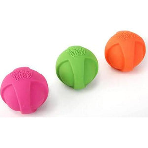 Hartz DuraPlay Ball Squeaky Latex Dog Toy Medium Size Pack of 3 Durable Soft Chew Balls for Dogs