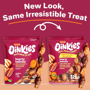 Hartz Oinkies Hearty Kabob Dog Treats with Real Chicken 18 Count