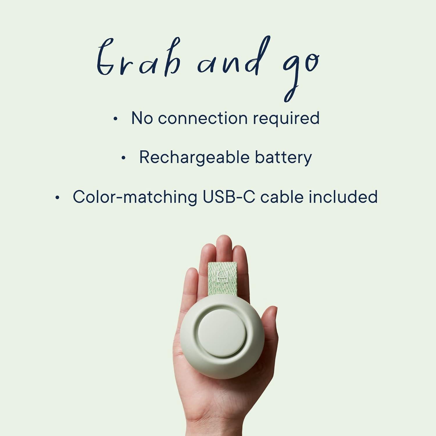 Hatch Rest Go | Portable Sound Machine For Babies And Kids | Baby Sleep Soother | 10 Soothing Sounds | White Noise | Shush | Travel | Registry Gift | Baby Shower | Clips On Baby Stroller | Mint,