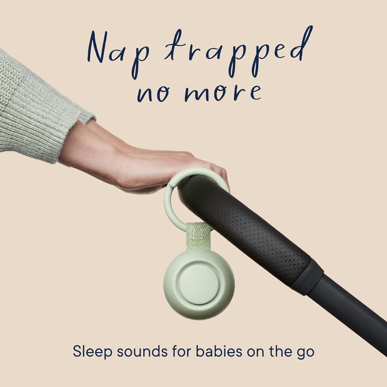 Hatch Rest Go | Portable Sound Machine For Babies And Kids | Baby Sleep Soother | 10 Soothing Sounds | White Noise | Shush | Travel | Registry Gift | Baby Shower | Clips On Baby Stroller | Mint,