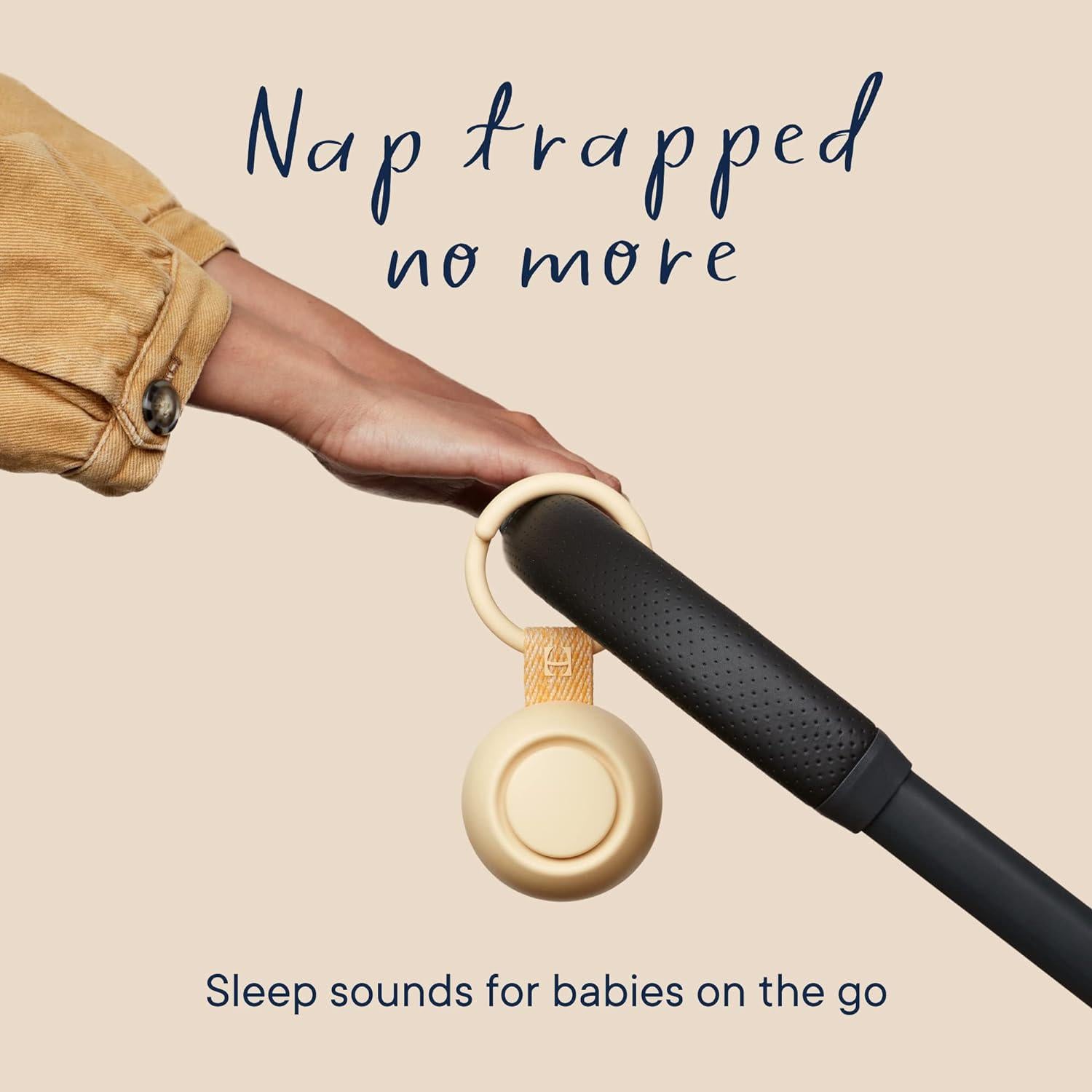 Hatch Rest Go | Portable Sound Machine For Babies And Kids | Sleep Soother | 10 Soothing Sounds | White Noise | Shush | Travel | Registry Gift | Baby Shower | Clips On Stroller | Honey,
