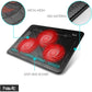 Havit HV-F2056 15.6-17 Inch Laptop Cooler Cooling Pad - Slim Portable USB Powered (3 Fans) (Black+Red),