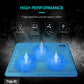 Havit HV-F2056 15.6-17 Inch Laptop Cooler Cooling Pad - Slim Portable USB Powered (3 Fans) (Blue),