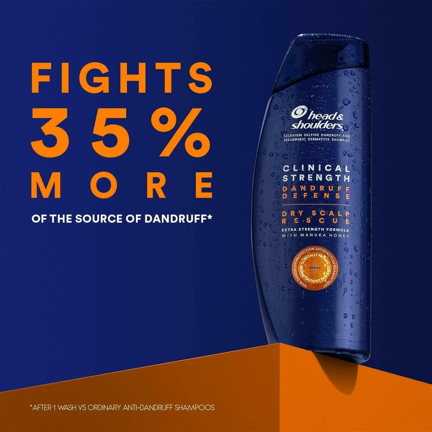 Head And Shoulders Anti Dandruff Clinical Strength, Seborrheic Dermatitis Shampoo, 3.5 Fl Oz (Pack Of 2),