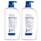 Head & Shoulders Head And Shoulders Classic Clean Dandruff Shampoo Twin Pack, Anti-Dandruff Daily Use, Paraben-Free, Color-Safe, 32.1 Fl Oz Each (Set Of 2)