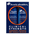 Head And Shoulders Clinical Dandruff Defense + Dry Scalp Rescue Shampoo 13.5 Oz Twin Pack,
