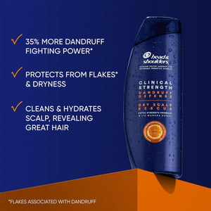 Head And Shoulders Clinical Dandruff Defense + Dry Scalp Rescue Shampoo 13.5 Oz Twin Pack,