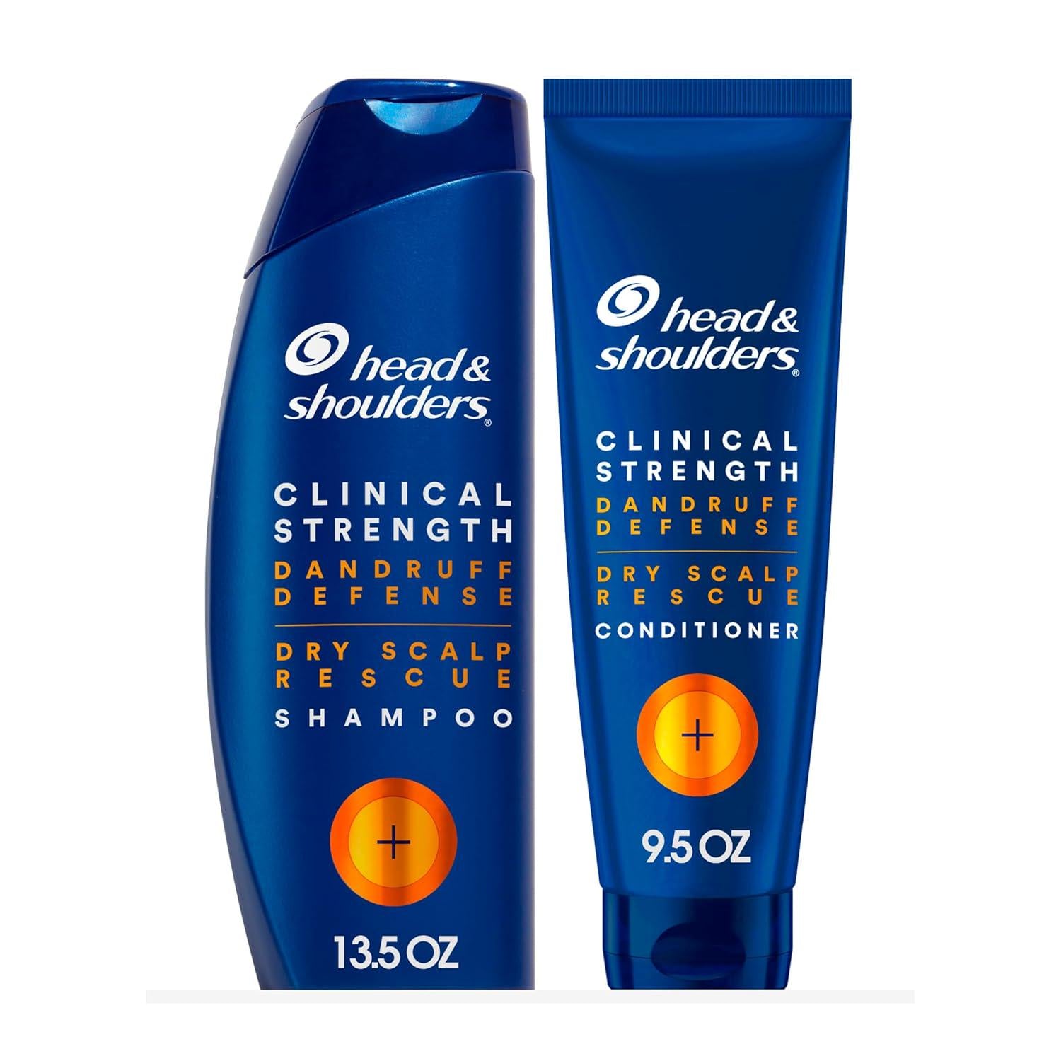 Head And Shoulders Dandruff Shampoo And Conditioner Set, Clinical Strength, Selenium Sulfide Formula, Dry Scalp Relief With Manuka Honey, Up To 100% Flake Protection, 13.5 And 9.1 Fl Oz, 2 Pack,