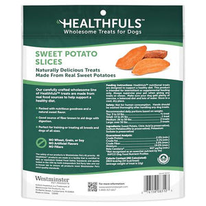 Healthfuls Sweet Potato Slices Dog Treats, Natural & Tasty Chews, 16 oz Bag