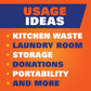 Hefty Hefty Ultra Strong 13 Gallon Trash Bags, Tall Kitchen Trash Bags 13 Gallon Size, Drawstring Closure, Continuous Odor Control, White, Clean Burst Scent, 80 Bags