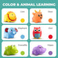 Hely Cancy Animal Bath Toys for Toddlers 18 Months Baby Bathtub Toys Water Play Toys Set