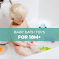 Hely Cancy Animal Bath Toys for Toddlers 18 Months Baby Bathtub Toys Water Play Toys Set