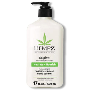Hempz Hempz Original, Natural Hemp Seed Oil Body Moisturizer With Shea Butter And Ginseng, Original Scent, Floral Banana, 17 Fl.Oz ( Packaging May Vary )
