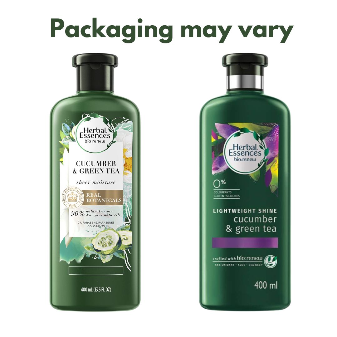 Herbal Essences Bio:Renew Cucumber & Green Tea Lightweight Shine Shampoo & Conditioner 400ml,8001090222664,