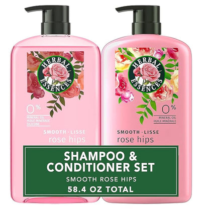 Herbal Essences Herbal Essences Shampoo And Conditioner Set, Smooth Collection, Paraben-Free, Color-Safe, With Rose Hips And Vitamin E, 29.2 Fl Oz Each, 2-Pack