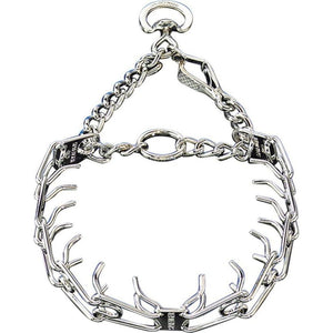 Herm Sprenger Chrome Plated Steel Training Prong Collar With Quick Release Snap For Dogs (23in (58cm) X 3.2mm),