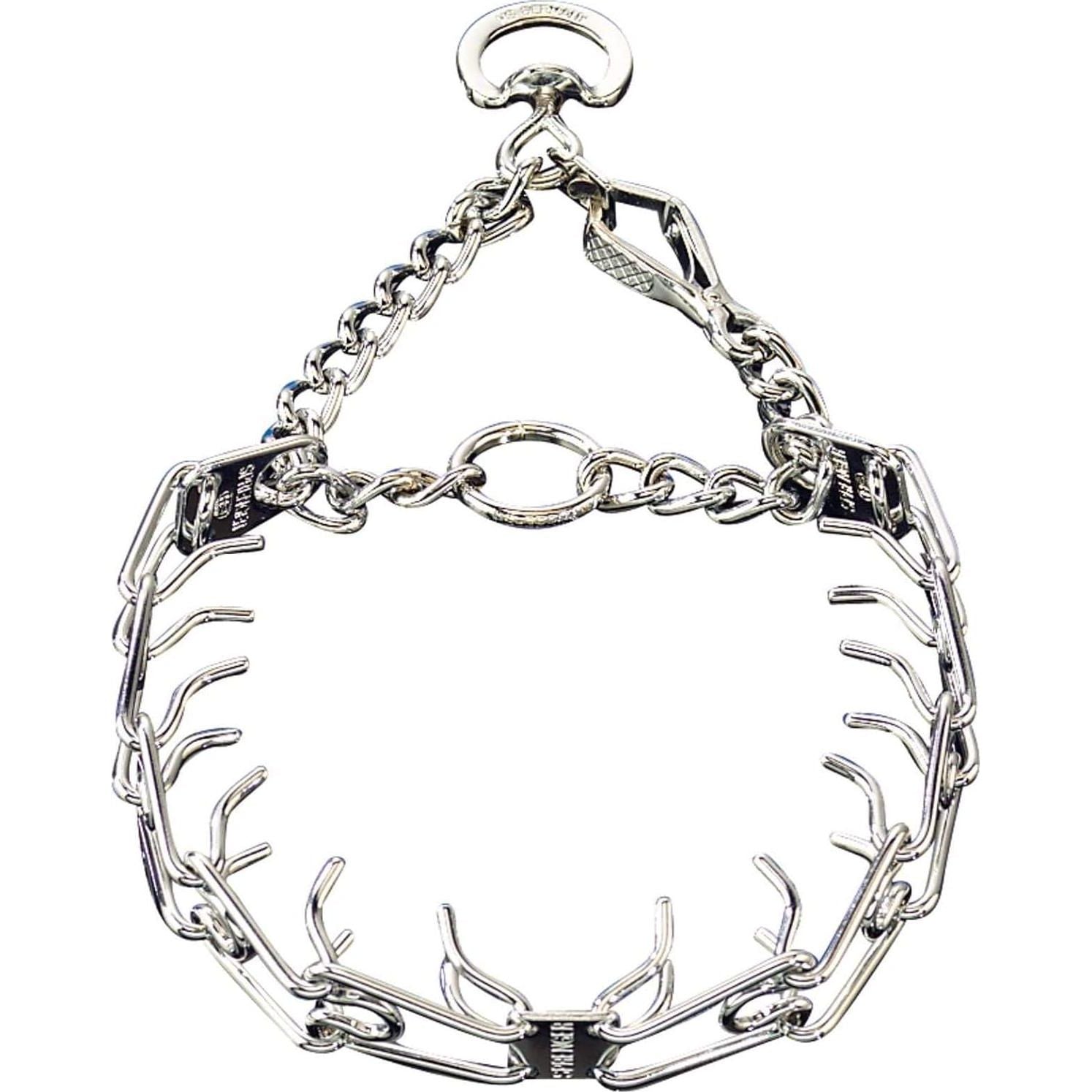 Herm Sprenger Pet Supply Imports Chrome Plated Training Collar With Quick Release Snap For Dogs, X-Large, 4mm, 24-Inch,