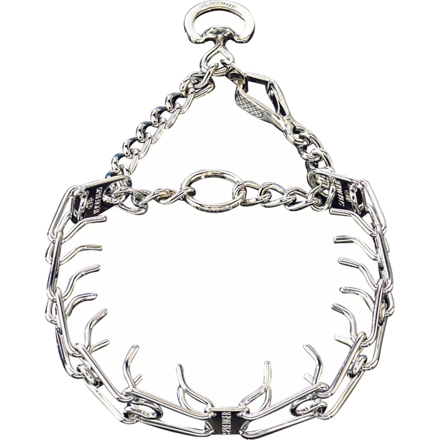 Herm Sprenger Pet Supply Imports Chrome Plated Training Collar With Quick Release Snap For Dogs, X-Large, 4mm, 24-Inch,