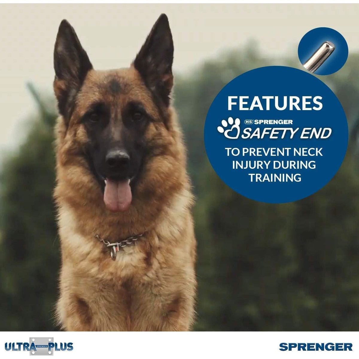 Herm Sprenger Pet Supply Imports Chrome Plated Training Collar With Quick Release Snap For Dogs, Medium, 3.0mm, 21-Inch,