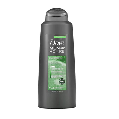Dove Men +Care Lime + Cedarwood Reinvigorating 2-In-1 Shampoo + Conditioner 603ml,079400479167,