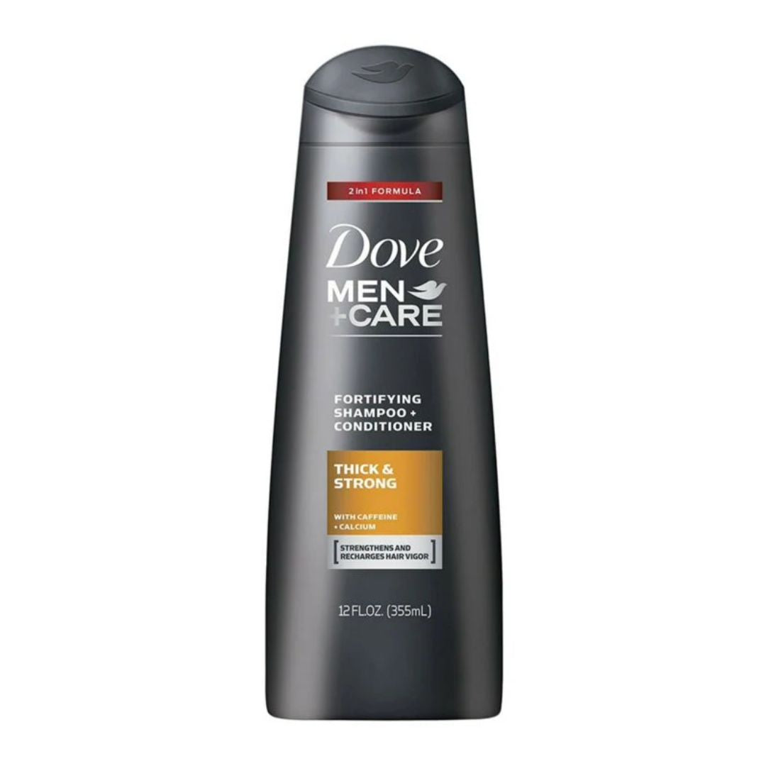 Dove Men +Care Thick & Strong Fortifying Shampoo + Conditioner 355ml,079400266552,
