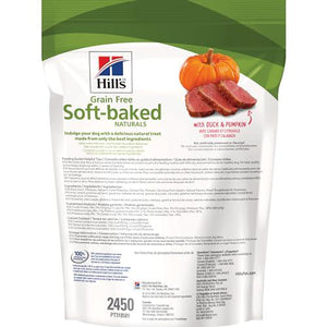 Hill's Soft Baked Naturals Dog Treats, Duck & Pumpkin, Grain-Free, All Life Stages, 8 oz Bag