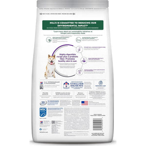 Hill's Science Diet Sensitive Stomach And Skin, Adult 1-6, Stomach And Skin Sensitivity Support, Dry Dog Food, Pollock, Barley, And Insect Recipe, 3.5 Lb Bag,