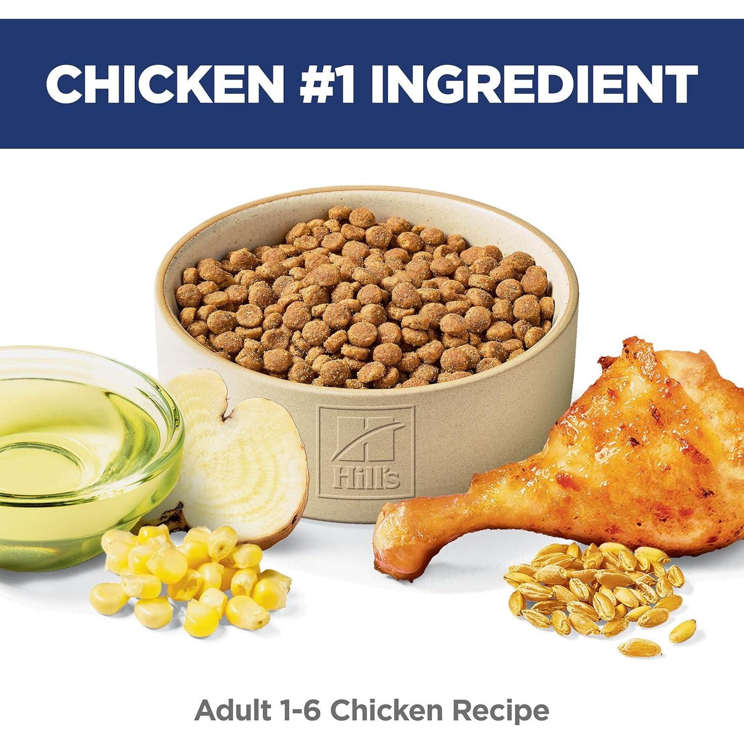 Hill's Science Diet Adult 1-6, Adult 1-6 Premium Nutrition, Dry Cat Food, Chicken Recipe, 7 Lb Bag,