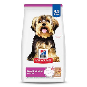 Hill's Science Diet Small Mini Breed Dry Dog Food 4.5 lb Lamb and Brown Rice Recipe for Adult Dogs