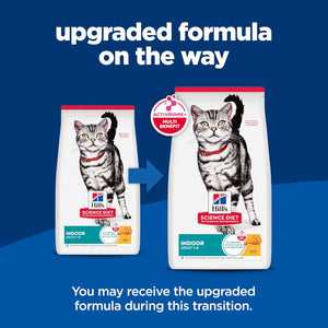 Hill's Science Diet Indoor Adult Cat Food, Chicken Recipe, 15.5 lb Bag, Easy Litter Box Cleanup